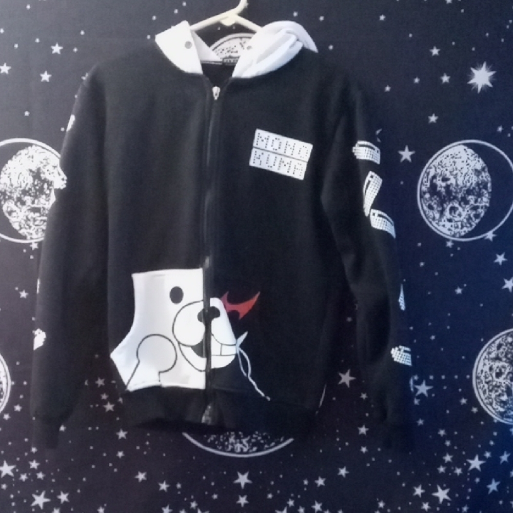 Kids Black and White Hoodie